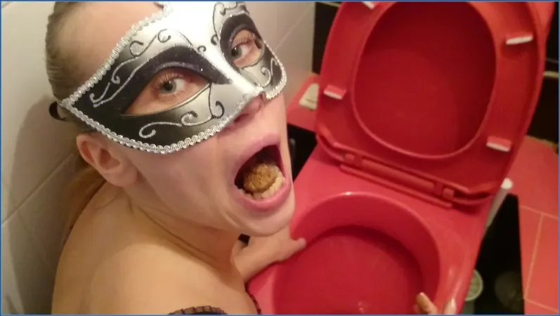 Brown Wife nuolee likaisen vessanpöntön puhtaaksi - kakkavideo